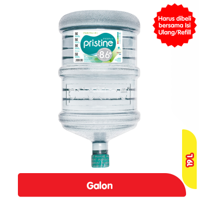 Pristine 8.6+ Galon Air Mineral (Kosong) 19 L